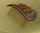 Vintage Faux Tortoiseshell Hair Comb