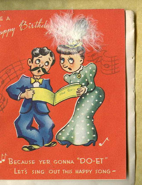 Vintage Happy Birthday Card