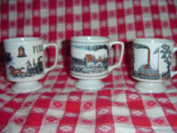 Vintage Steam Engine Mugs