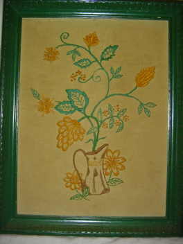 2 For 1 Cross Stitch on the Front & Painting on Back