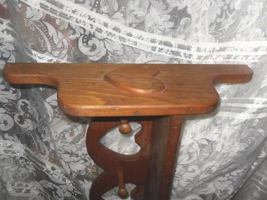 Vintage Wooden Shelf & Coat Rack