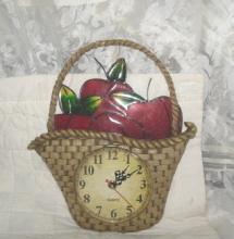 Stained Glass Apple Kitchen Clock