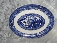 Vintage Blue Willow Platter