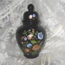 Vintage Large Black Ardalt Ginger Jar