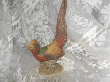 Vintage Lefton Golden Pheasant Figurine