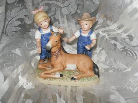 Homco Denim Days Porcelain Figurine 1510