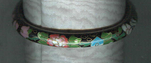 Large Size Cloisonne Bangle Bracelet