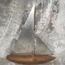 Hand Made Sail Boat Sculpture