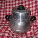 Vintage Cooking Pot w/Porcelain Steam Inserts **LOOK**