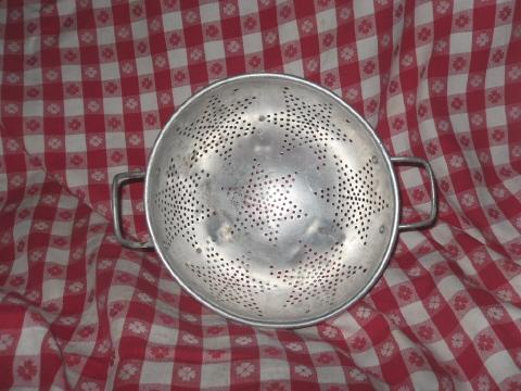 Vintage Aluminum Star Colander