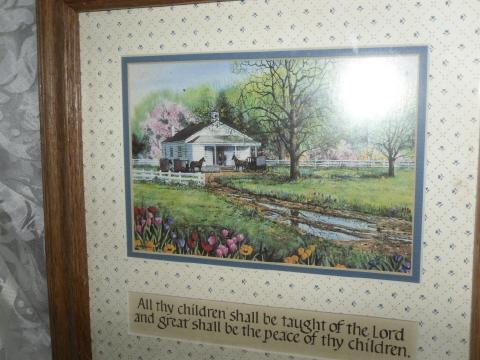 Church Scene Picture w/ Children Scripture Below **LOOK**