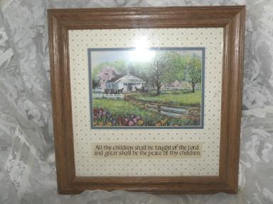 Church Scene Picture w/ Children Scripture Below **LOOK**