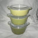 Vintage Pyrex Covered Bowls **Set of 3