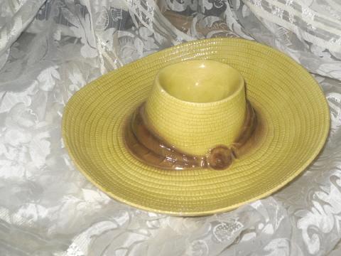 Vintage Metlox Sombrero Dish or Chip & Dip Bowl