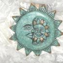 Vintage Mosaic Sun Moon & Stars Wall Sculpture