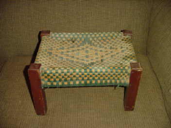 Old Wood Foot Stool