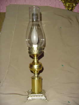 Vintage Brass Lantern Electric Lamp