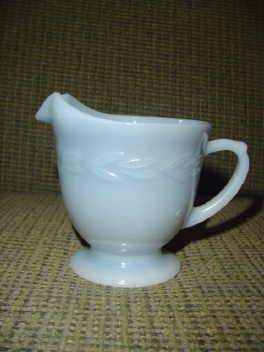 Fire King Silver Lustre Creamer
