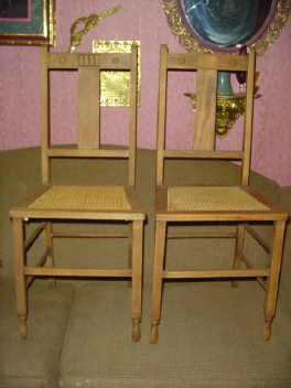 Antique Oak Chairs Marked