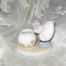 Kitty Cucumber Cat & Gold Fish Figurine