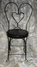 Vintage Metal Ice Cream Parlor Chairs **PAIR**