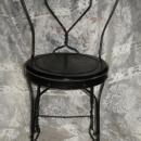 Vintage Metal Ice Cream Parlor Chairs **PAIR**