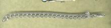 Sterling Silver Flat Double Link Bracelet