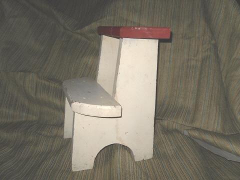 Vintage Wood Step Sool