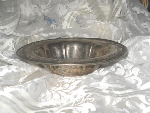 Vintage Sheffield Reproduction Bowl w/Beautiful Rim **Hallmarks
