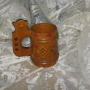 Vintage Wooden Tandkard Made in USSR