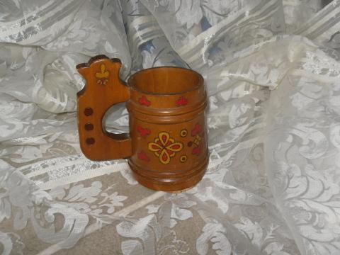 Vintage Wooden Tandkard Made in USSR