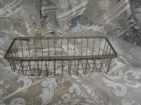 Vintage Industrial Age Wire Basket