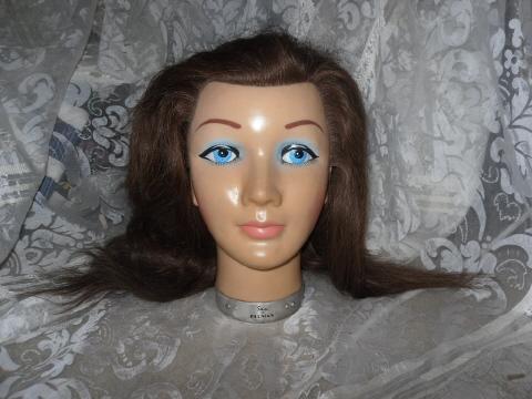 Burmax Mannequin Hair Stylist Head w/Long Auburn Hair