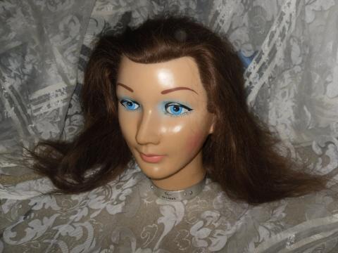 Burmax Mannequin Hair Stylist Head w/Long Auburn Hair