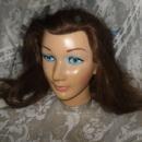Burmax Mannequin Hair Stylist Head w/Long Auburn Hair