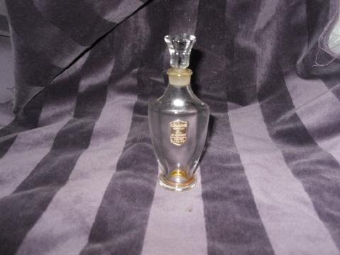 Vintage Jean D'Albert Casaque Perfume Crystal Bottle w/Crystal Stopper