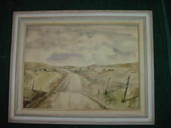 Signed Original Watercolor Painting w/Matching Frame