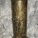 Vintage Brass Lombard Unbrella Stand or Cane Holder
