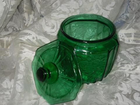 Vintage Mayfair Glass Cookie Jar