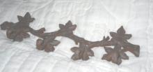 Vintage Cast Iron Wall Mount Coat Rack