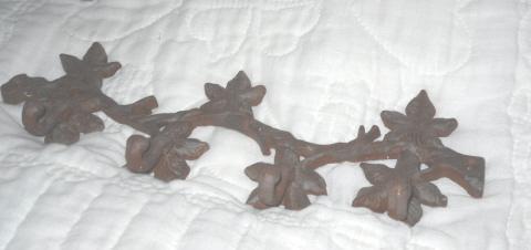 Vintage Cast Iron Wall Mount Coat Rack