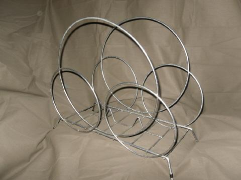 Vintage Mid Century Modern Industrial Wire Rack