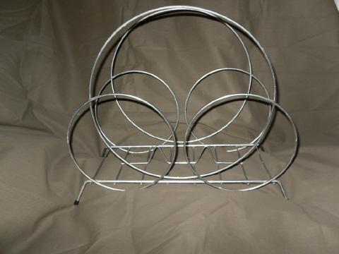 Vintage Mid Century Modern Industrial Wire Rack