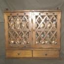 Vintage Wooden Spice Cabinet w/18 Spice Bottles