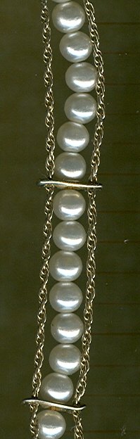 Faux Pearl Bracelet by Goldette