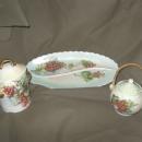 Vintage Hand Painted Bavarian Porcelain Dish & Sugar Bowl **SEE BELOW**