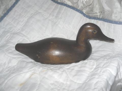 Vintage Hand Carved Duck Decoy