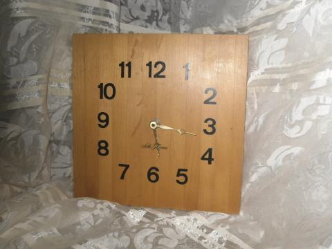 Seth Thomas Butcher Block Clock