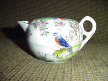 Hand Painted Bird Scene Creamer
