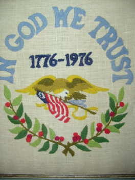 1776 - 1976 Framed Needlepoint